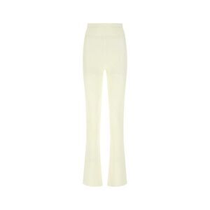 Andrea Adamo Women Ivory Stretch Viscose Blend Pant